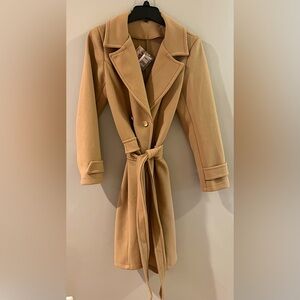 NWT Boho Gypsy Dreamer Tan Trench Coat- Medium